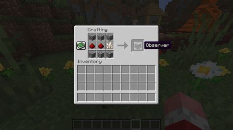 Sep 9, 2022 · What is an Observer in Minecraft? An observer is a Redstone component that sends out Redstone signals on detects changes in front of it. It has a face-like shape on one side that detects changes in the fluid or block placed right in front of it. And on the opposite end, the Observer has a Redstone beeper that sends out Redstone signals. 